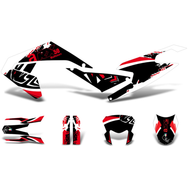 decal set black-white-red glossy for Aprilia RX50 2018- Euro4 DK-42935