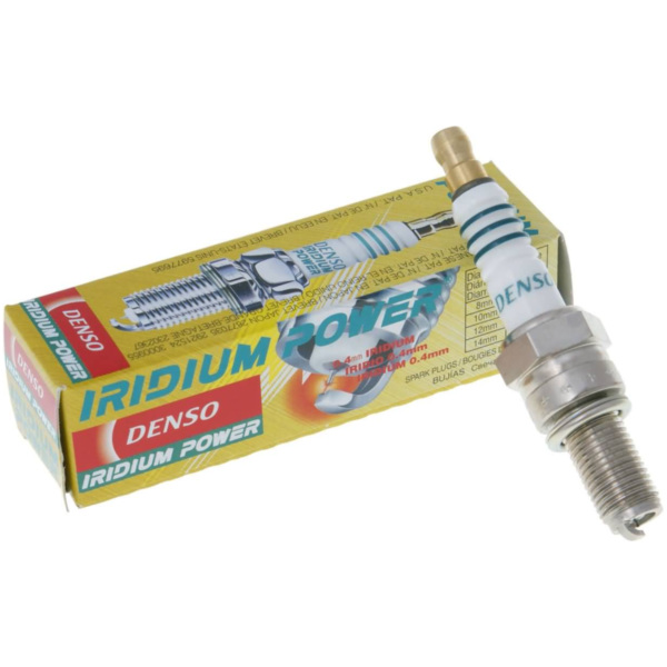 spark plug DENSO IU22 Iridium Power DS-IU22 fitting for Kymco MXU LOF 450  2018, 30 PS, 22 kw