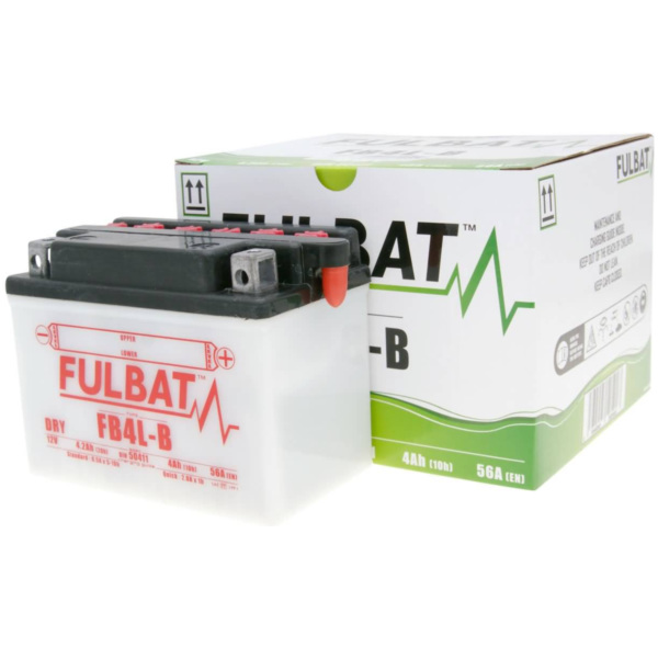 Akku Batterie Fulbat FB4L-B DRY inkl. Säurepack FB550590 passend für Motorhispania RX Racing 50  2000, 2,7 PS, 2 kw