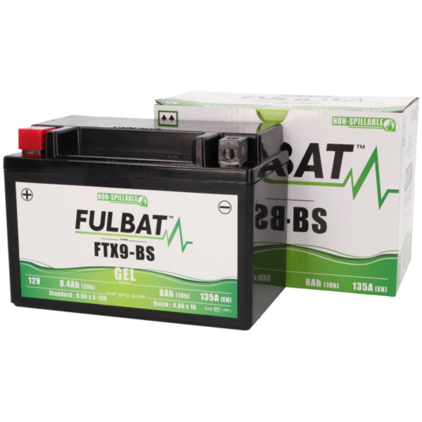 battery Fulbat FTX9-BS GEL FB550921 fitting for Kymco K-XCT  125 D81000 2013, 14,4 PS, 10,6 kw