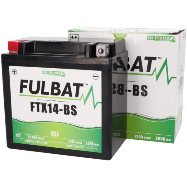 battery Fulbat FTX14-BS GEL FB550923 fitting for Piaggio Beverly  250 M28500 2007, 22 PS, 16 kw