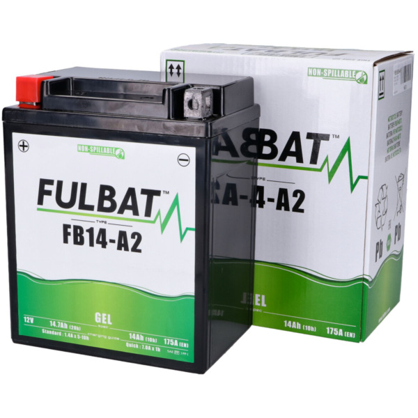 Akku Batterie Fulbat FB14-A2 GEL (12N14-4A) FB550946 passend für Kymco MXU OnroadLOF 250 Z90000 2019, 17,7 PS, 13 kw