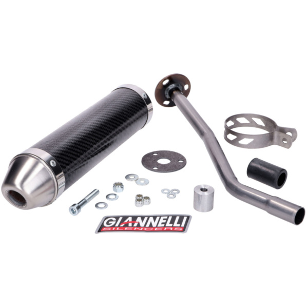 Endschalldämpfer Giannelli Carbon für Derbi Senda R 50 99-09, DRD Edition 50 SM 03-07 GI-34631HF