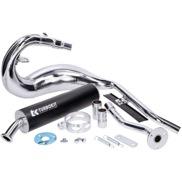 Auspuff Turbo Kit Bufanda R Chrom / ESD Aluminium für Beta RR 2021- Euro5 H10551-C