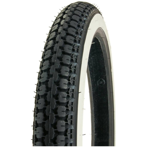 tire IRC NR-7 2.75-17 41P TT whitewall / white sidewall HDS29269