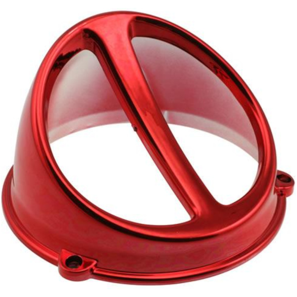 Lüfterspoiler Air Scoop Chrom rot - universal IP15106