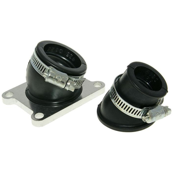 Flansch Ansaugstutzen Racing zweiteilig 24 und 32mm für Derbi D50B0, EBE, EBS IP16752 passend für Aprilia RX 6-Gang 50 ST000/ST001/STA01 2000, 2,7 PS, 2 kw