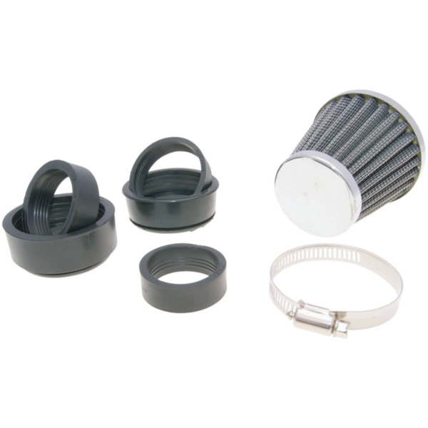 air filter Power 35-48mm carburetor connection chrome IP18905