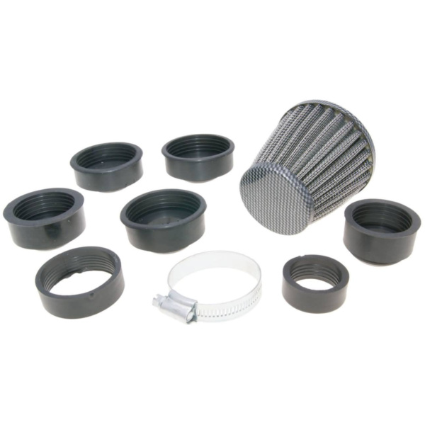 air filter Power 32-45mm carburetor connection carbon-look IP18906