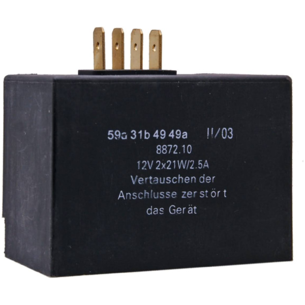 Blinkrelais Laderegler / Blinkgeber 12V 2x21W, 2,5A für Simson S51, S52, S70, S83, SR50, SR80 IP34998