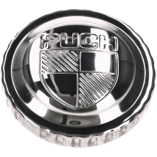 Tankdeckel Bajonett verchromt mit Puch-Logo für Puch Maxi IP44229