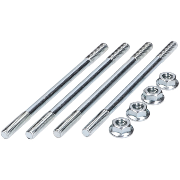 cylinder bolt set incl. nuts M6x107mm - 4 pieces each IP44259 fitting for Derbi GP1 Open 50 PR1B1A 2008, 4,5 PS, 3,3 kw