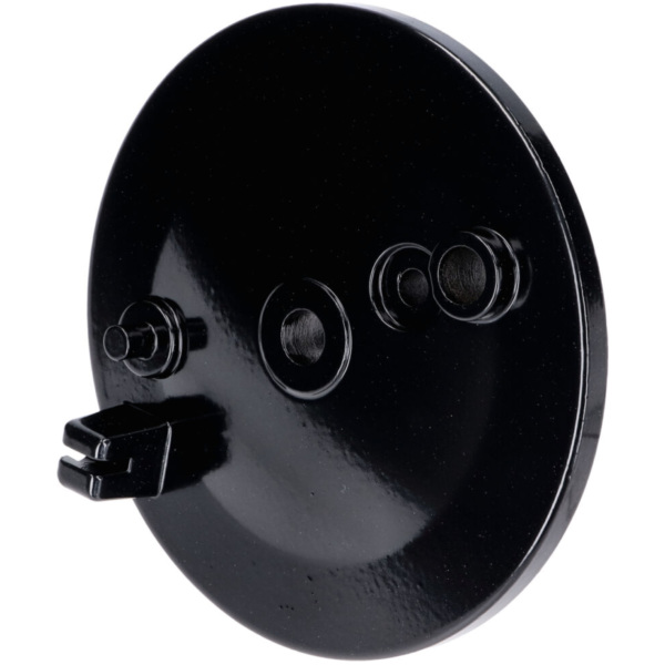 Bremsschild Bremsankerplatte hinten mit Bohrung Bremslichtschalter, schwarz für Simson S50, S51, S70, KR51, SR4-1 Spatz, SR4-2 S