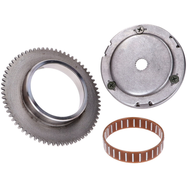 starter clutch assy with starter gear rim and needle bearing 13mm for China 2-stroke KW13991 fitting for Motowell Crogen RS 50  2015, 5,3 PS, 3,9 kw