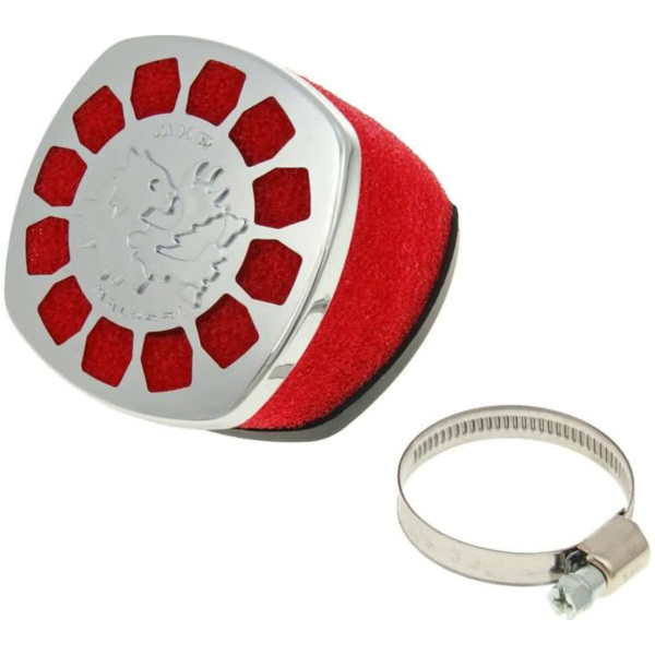 Lufi Luftfilter Malossi Red Filter E14 32mm 30° rot-Chrom M.0411459