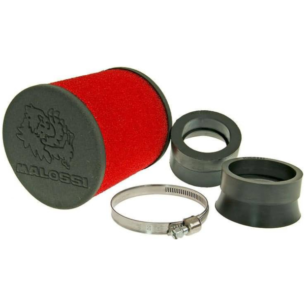 air filter Malossi red filter E16 round 42 / 50 / 58.5mm carb connection M.0413435
