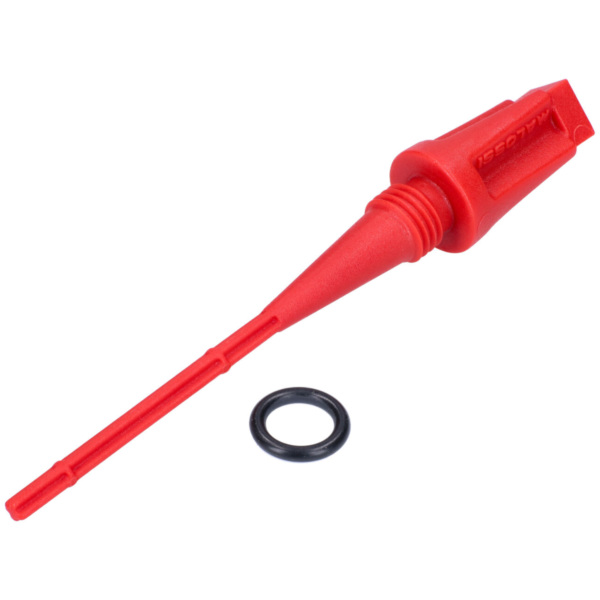 gear oil dipstick / filler screw plug Malossi red for Aprilia, Derbi, Gilera, Piaggio, Vespa M.1016171 fitting for Derbi GP1 Open 50 PR1B1A 2009, 4,5 PS, 3,3 kw