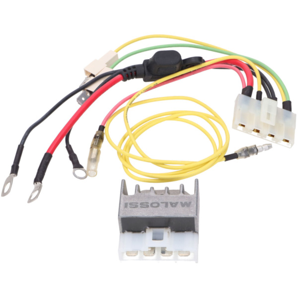 voltage regulator Malossi VesPower incl. cable set for Vespa 125 GTR 2, TS 2, 150 Sprint V 2, Super 2, 200 Rally 2, PX80-200, PE fitting for Vespa V  50 V5SA1T 1977, 2,5 PS, 1,8 kw