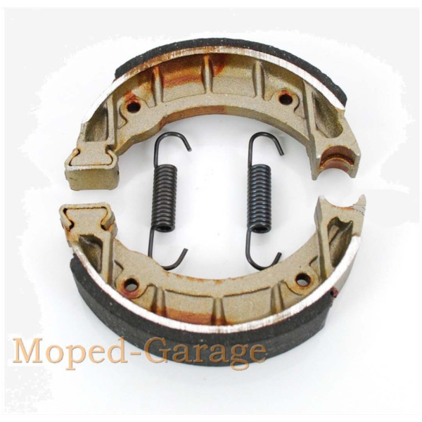 Brake shoes with springs 2 pieces 104x20mm for Zündapp ZR ZX, for: Kreidler, Her