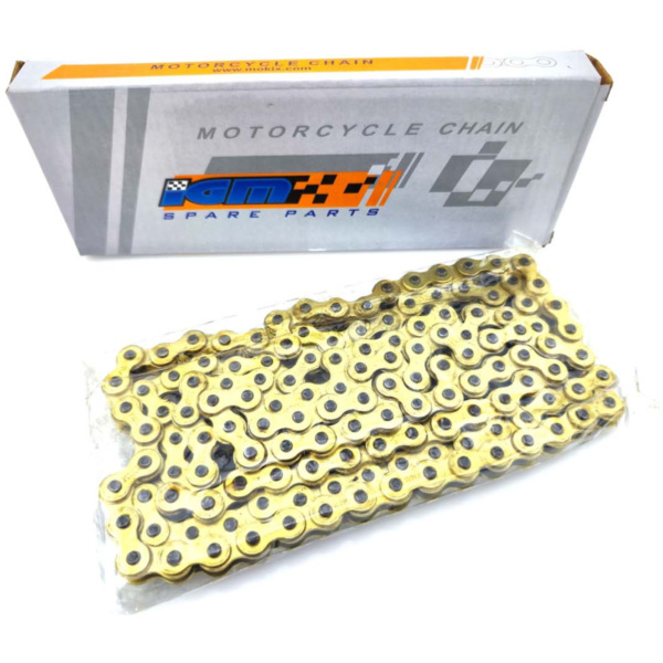 Chain Gold 136 links for Hercules Prima, MX, Supra, M, GT, GX, Zündapp Bergsteiger CS, CX, Hai, GTS, KS, C 50, Super Combintte R