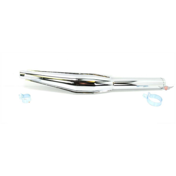 Racing exhaust connection 28mm total length approx. 660mm silencer length 240mm for Zündapp CS, KS, GTS, ZR, ZD, ZL, C, Kreidler
