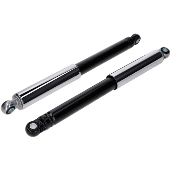 Federbeine Chromhülsen IMCA 2 Stück 370mm 10mm 150mm Schwarz für Kreidler Florett K54 Eiertank Moped Mokick MG00025237