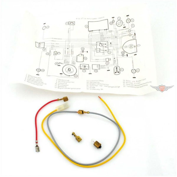 Light line wiring diagram for M 50 Jet MG00042185