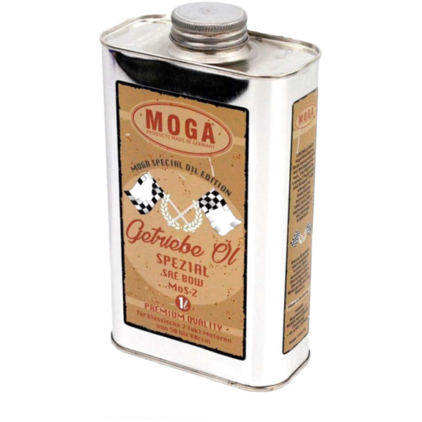Getriebe Öl Spezial MOGA 1 Liter SAE80 MoS-2 Klassik in Blechdose für Mofa Moped Mokick MG00065649