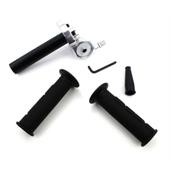 Throttle twist grip dimensions of the fixed grip approx. 125mm wide throttle grip 155mm total approx. 1/4 turn to full throttle 