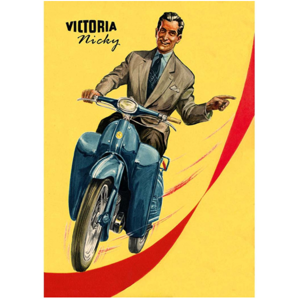 Advertising poster reprint 42cm 29cm for moped mokick MG00086461
