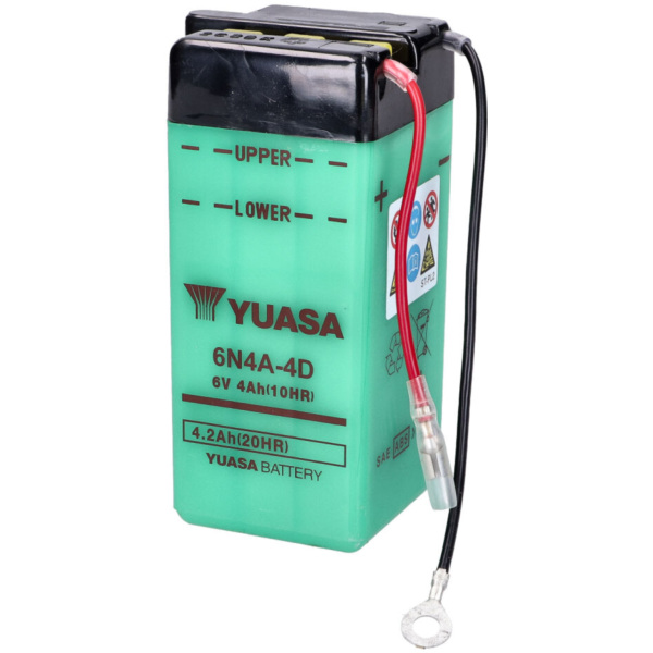 Battery 6 Volt 4 Ah Elektrik 6N4A-4D for Yamaha FS 1 RD 50 Moped BS MGL-00042139