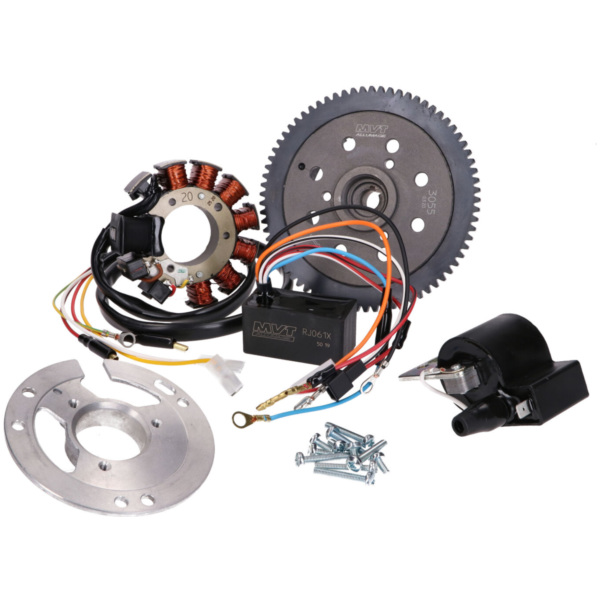 Ankerplatte Spule Zündung MVT Millenium für Minarelli AM mit E-Starter (Stator 5-polig) MVT-EXT113 passend für Rieju RS3  50  2016, 