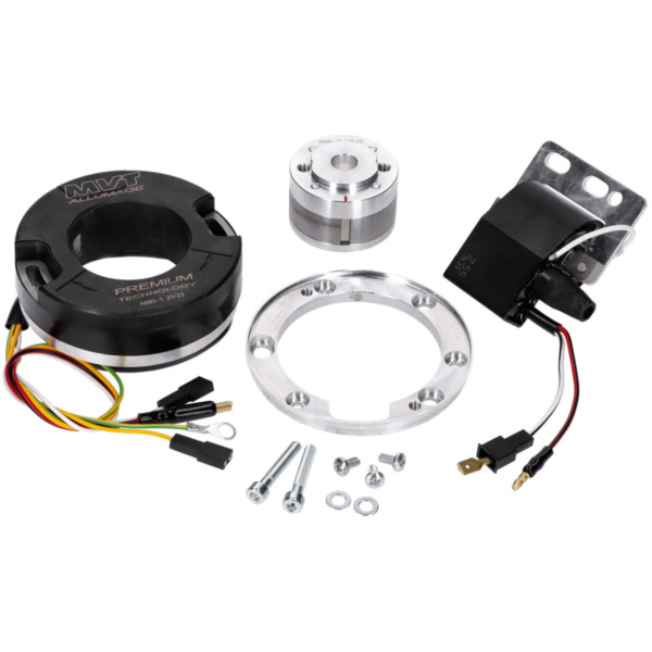 Ankerplatte Spule Innenrotor Zündung MVT Premium V2 mit Licht für Minarelli AM6 mit 6-poligem Stator MVT-PREM12 passend für Rieju RR Cross 50  2002, 2,7 PS, 2 kw
