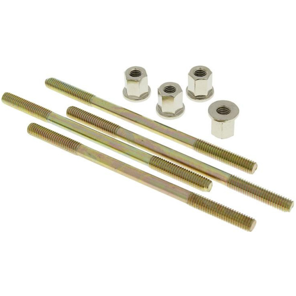 cylinder bolt set Naraku incl. nuts M6 thread 110mm overall length - 4 pcs each NK101.83 fitting for Peugeot Citystar  50  2015, 4 PS, 3 kw