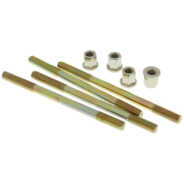 cylinder bolt set Naraku incl. nuts M7 thread 110mm overall length - 4 pcs each NK101.84 fitting for Aprilia RX 6-Gang 50 ST000/ST001/STA01 1998, 2,7 PS, 2 kw