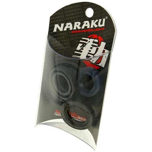 engine oil seal set Naraku for Kymco, SYM horizontal NK102.01 fitting for Kymco Top Boy Racer 50 SF10AG 2001, 4,8 PS, 3,5 kw