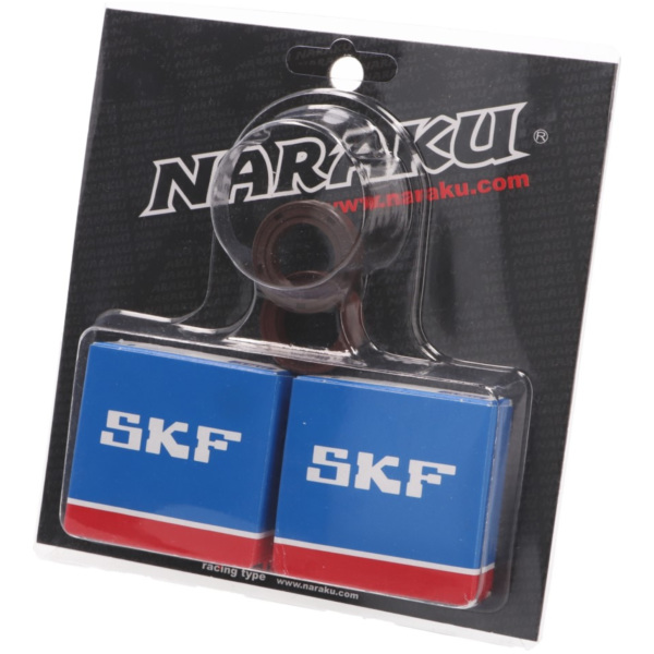 crankshaft bearing set Naraku SKF metal cage for Piaggio NK102.92 fitting for Piaggio Zip  100 M25200 2007, 5,7 PS, 4,2 kw