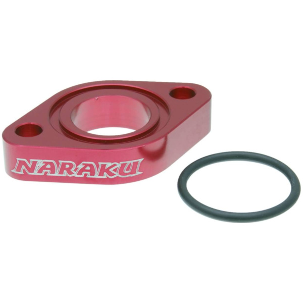 intake manifold spacer Naraku Jet Flow aluminum CNC milled for 139QMB/QMA NK200.04 fitting for Peugeot Kisbee  50  2012, 3,7 PS, 2,7 kw