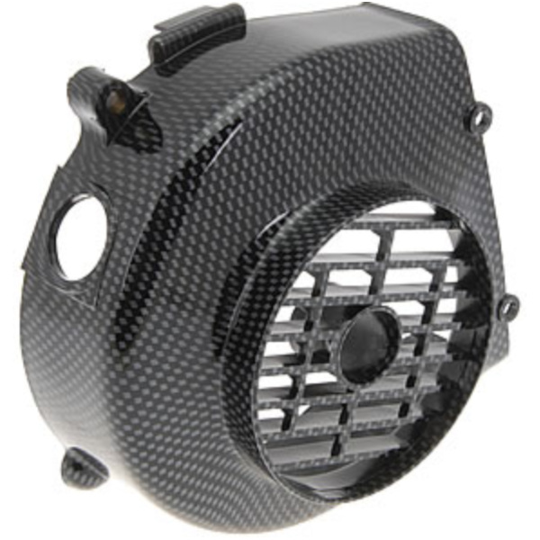 fan cover Naraku carbon look for 139QMB, for: Kymco 4-stroke 50cc NK301.02 fitting for Baotian BT49QT-3  50  2005, 3 PS, 2,2 kw