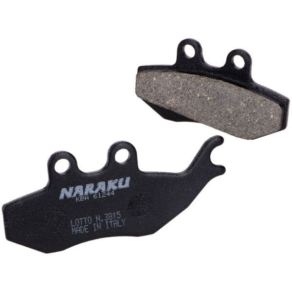 brake pads Naraku organic for Aprilia, Gilera, MBK, Yamaha NK430.20 fitting for Piaggio SKR Skipper 125 CSM1T 1996, 13,6 PS, 10 kw