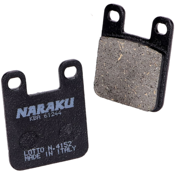 Bremsklötze Bremsbeläge Naraku organisch für Derbi, Gilera, Italjet, Peugeot NK430.34