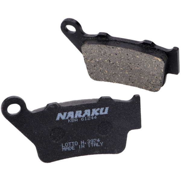 brake pads Naraku organic, rear for KTM Duke 125, 390 NK430.41 fitting for KTM Duke  690  2008, 65 PS, 48 kw