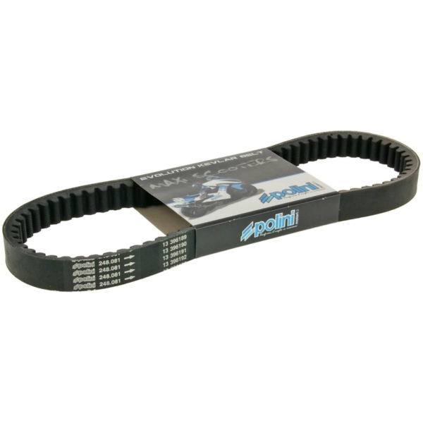 drive belt Polini Aramid Maxi for Aprilia, Derbi, Gilera Nexus, Runner, Piaggio Fly, Liberty, Vespa LX, S, Sprint 125, 150 P.307 fitting for Gilera Runner Soul Modelle 125 M46301 2012, 15 PS, 11 kw