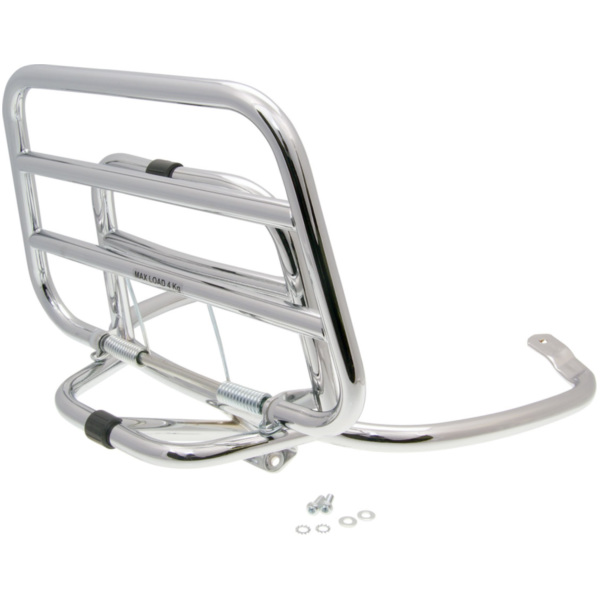Koffer Gepäckträger / Top Case Träger OEM klappbar Chrom für Vespa Primavera / Sprint PI-1B000789
