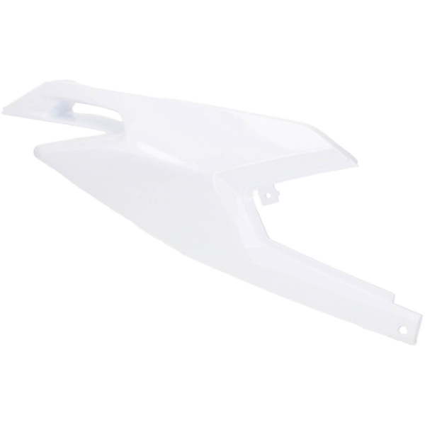 Seitenabdeckung rechts hinten OEM weiß für Aprilia RX, SX, Derbi Senda, Gilera RCR, SMT 50 Euro4 2018- PI-2B004329000W0B