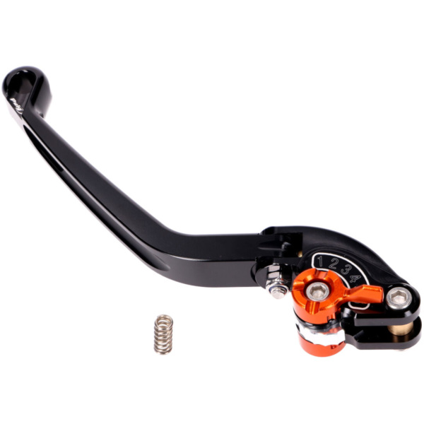 clutch lever / rear brake lever Puig 2.0 adjustable, folding - black orange PUI260-NT