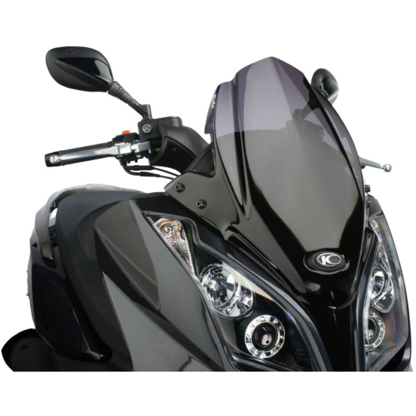 Verkleidung Windschild Puig V-Tech Sport dark smoke für Kymco Downtown 125i, 300i ABS 09-14 PUI5522F