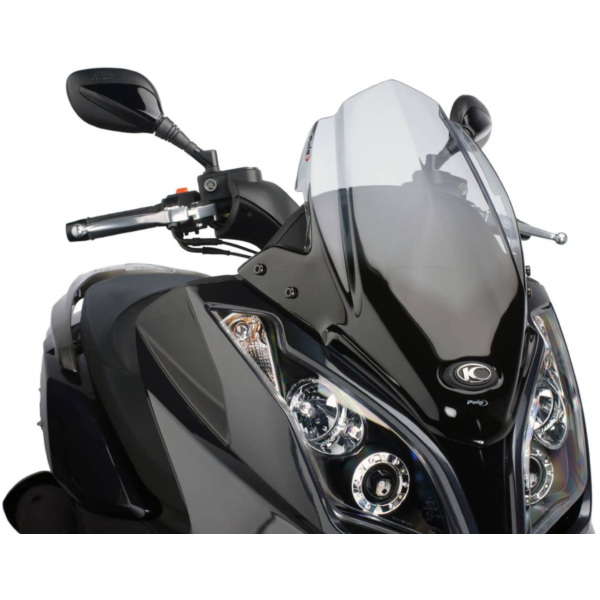 Verkleidung Windschild Puig V-Tech Sport smoke für Kymco Downtown 125i, 300i ABS 09-14 PUI5522H