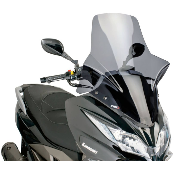 Verkleidung Windschild Puig V-Tech Line Touring dark smoke für Kawasaki J300 PUI7020F passend für Kawasaki J EditionABS 300 SC40020K3 2019, 28 PS, 20,3 kw