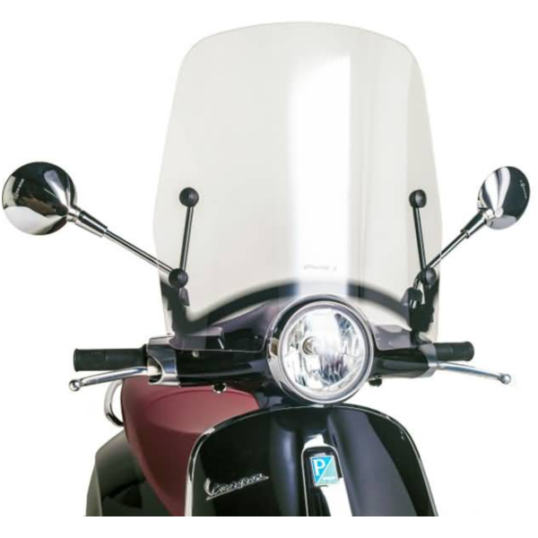 Verkleidung Windschild Puig T.S. transparent / klar für Vespa Primavera 50, 125 2013- PUI9029W